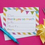 kids thank you cards