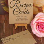 recipe card sign